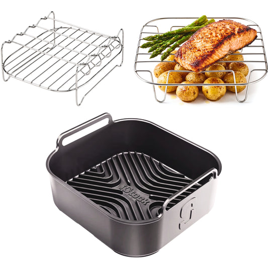 AirFlow Pro™ Air Fryer Silicone Liner + Racks Compatible with Ninja AF140