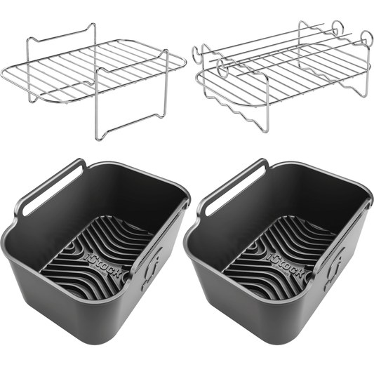 AirFlow Pro™ Air Fryer Silicone Liners + Racks Compatible with Ninja AF300