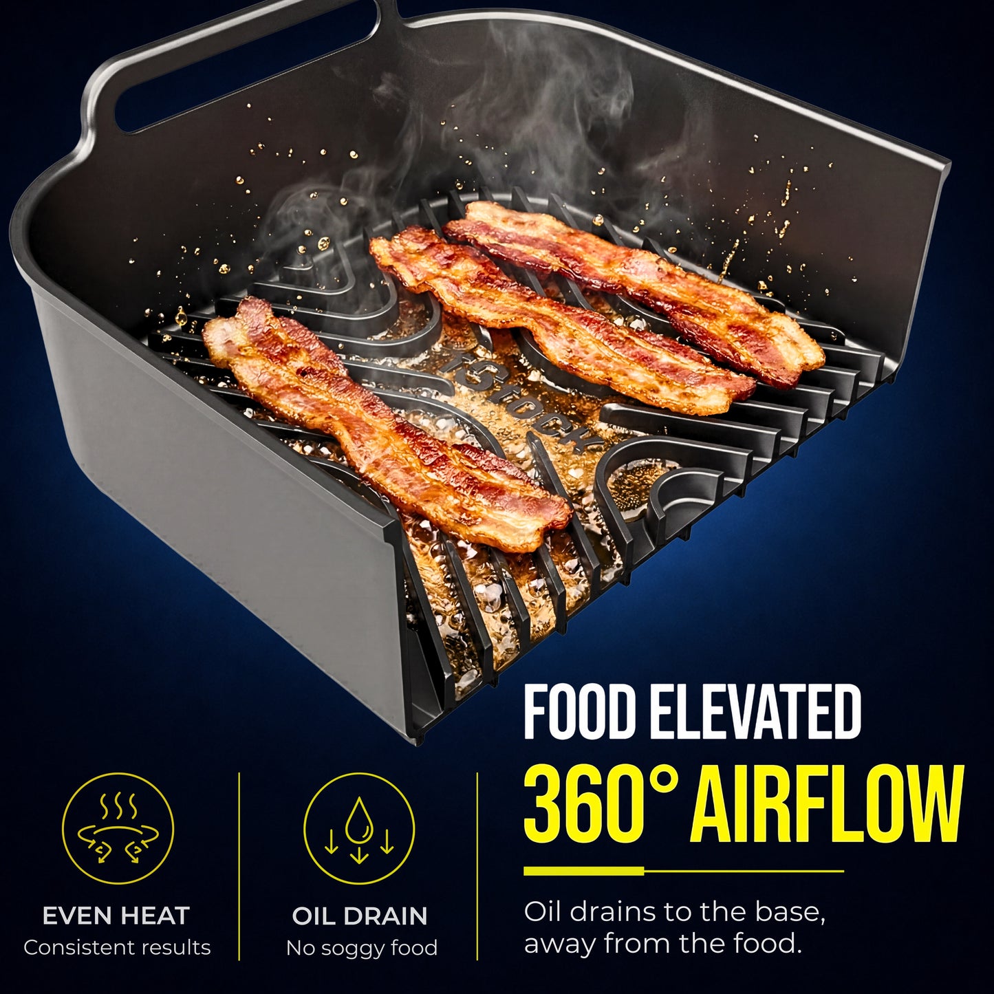 AirFlow Pro™ Air Fryer Silicone Liner + Racks + FlexBase Compatible with Ninja AF140