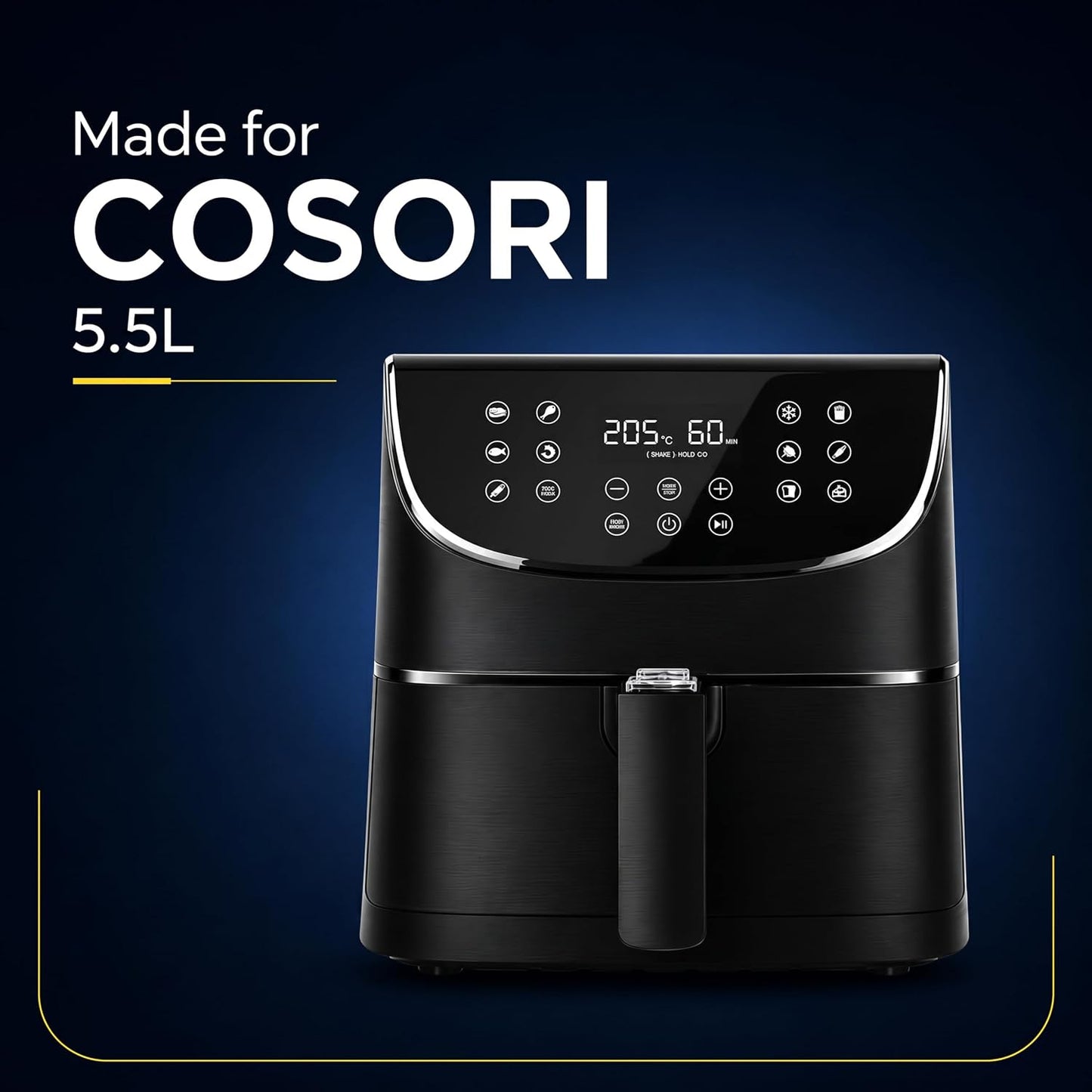 AirFlow Pro™ Air Fryer Silicone Liner + Oil Mat Compatible with Cosori 5.5L