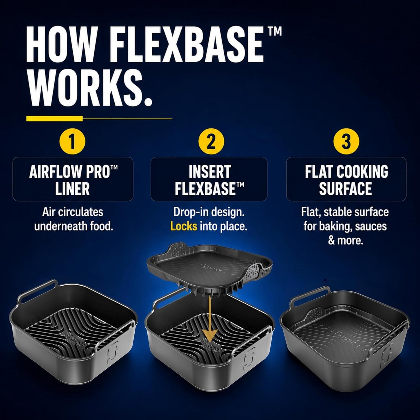 AirFlow Pro™ Air Fryer Silicone Liner + Oil Mat Compatible with Ninja AF180
