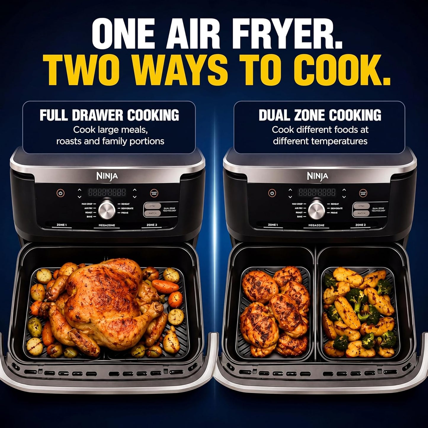 Air Fryer Silicone Liner System Compatible with Ninja AF500