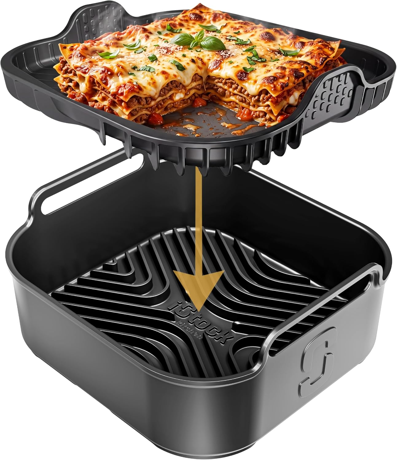 AirFlow Pro™ Air Fryer Silicone Liner + Oil Mat Compatible with Ninja AF180