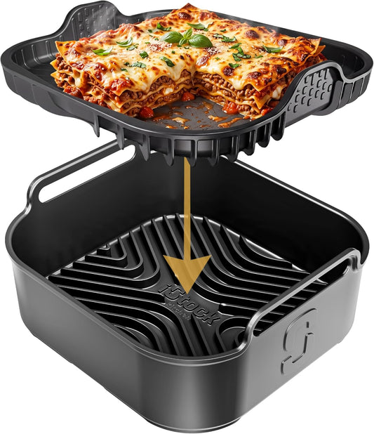 AirFlow Pro™ Air Fryer Silicone Liner + Oil Mat Compatible with Ninja AF180