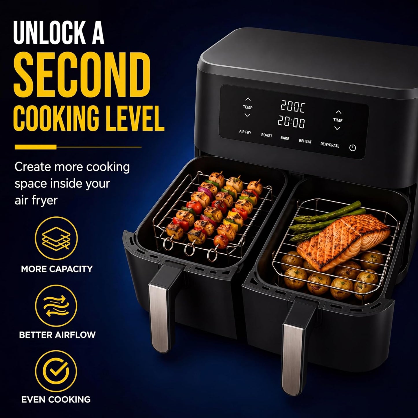 Air Fryer Racks Compatible with Ninja AF300