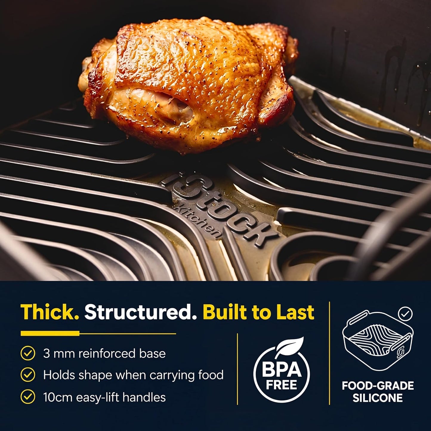 AirFlow Pro™ Air Fryer Silicone Liner + Oil Mat Compatible with Cosori 5.5L