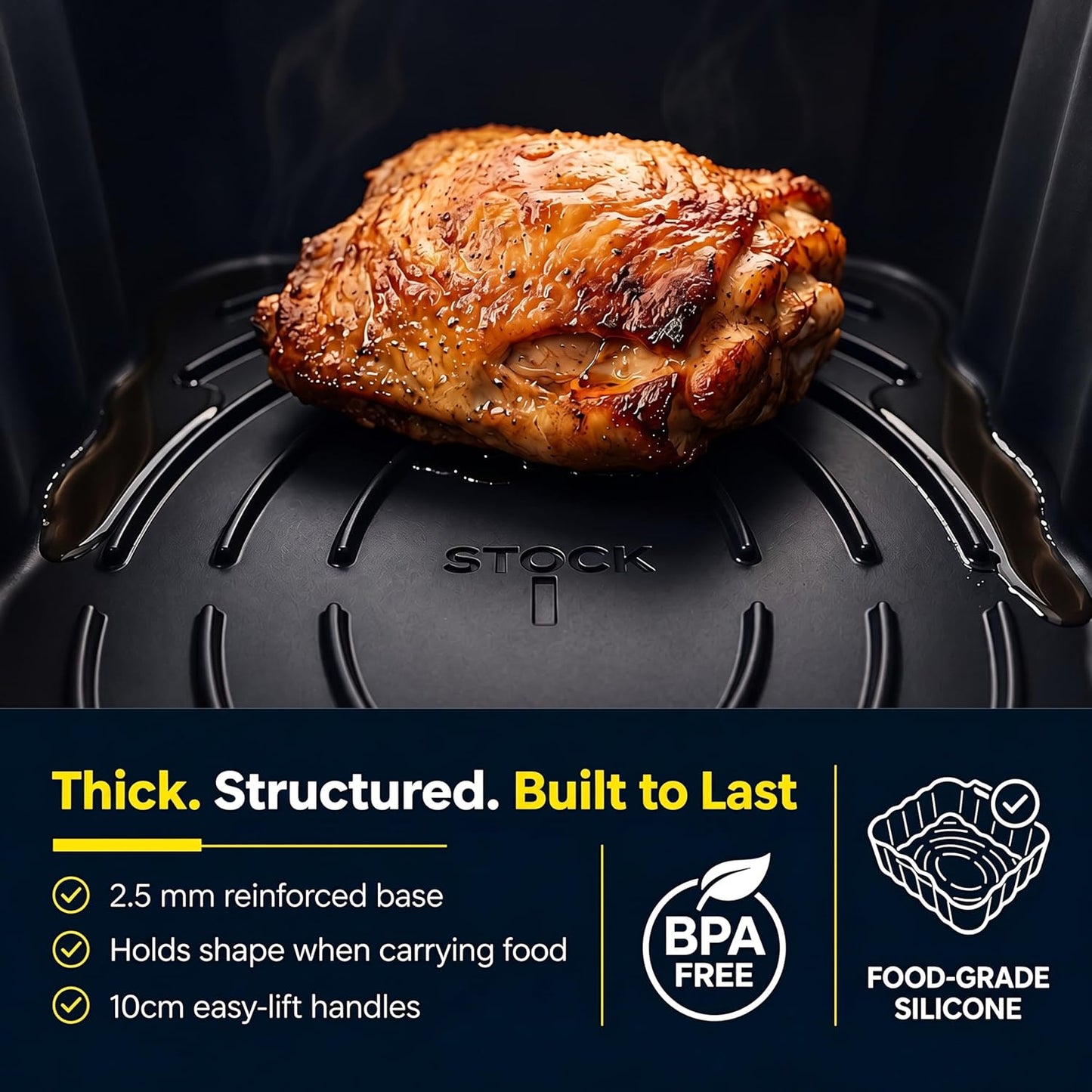 Original™ Air Fryer Silicone Liners Compatible with Ninja DZ400