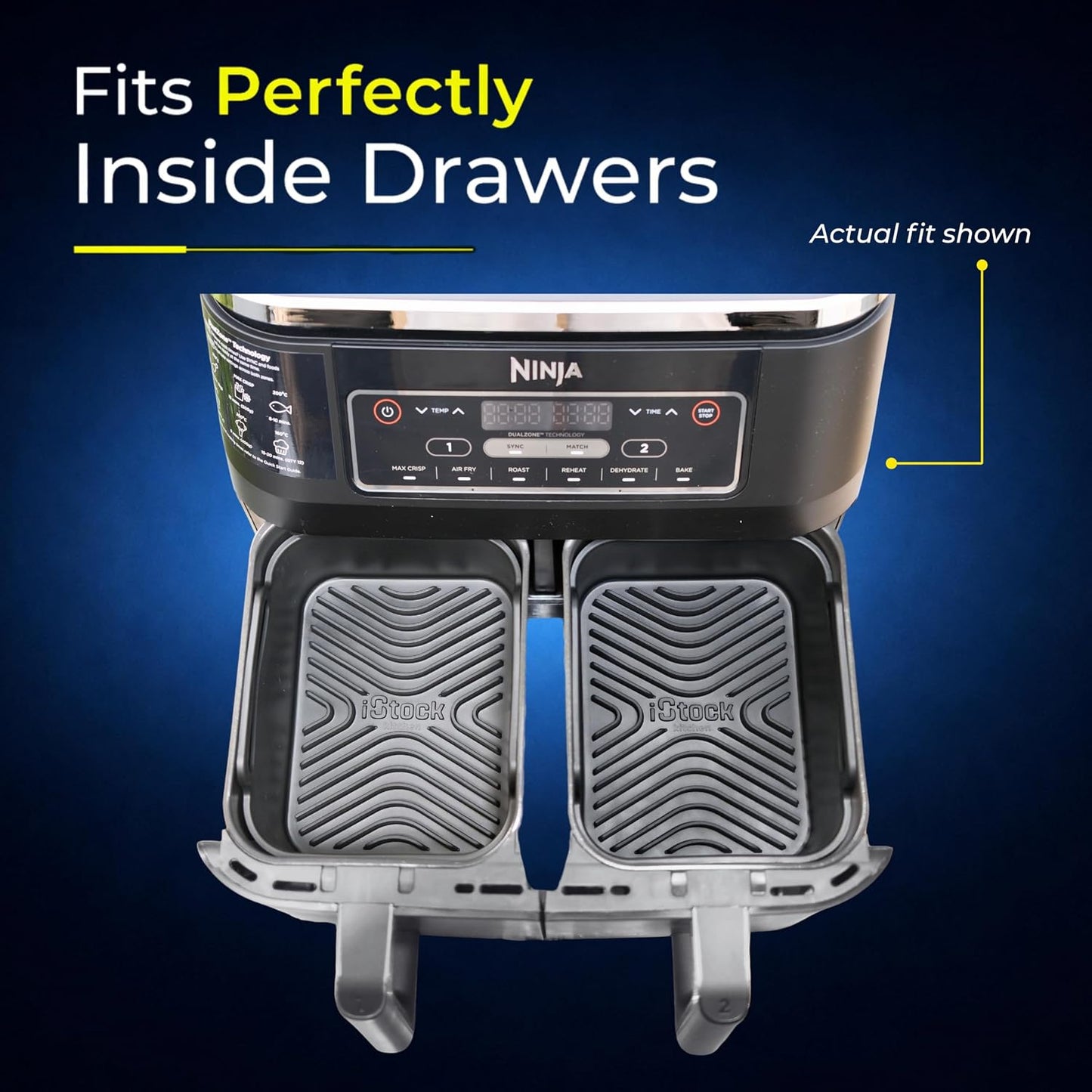 AirFlow Pro™ Air Fryer Silicone Liners Compatible with Ninja AF300