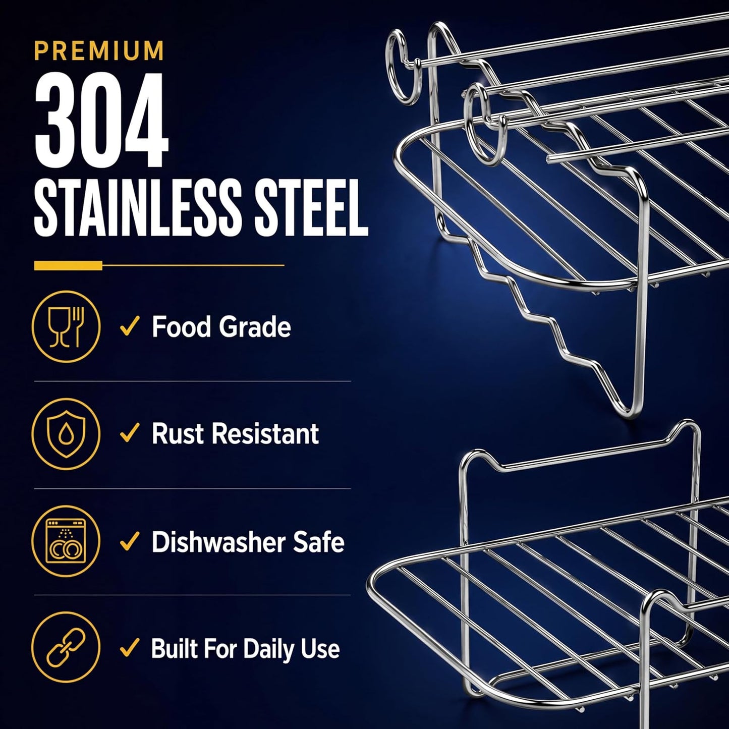 Air Fryer Racks Compatible with Ninja AF300